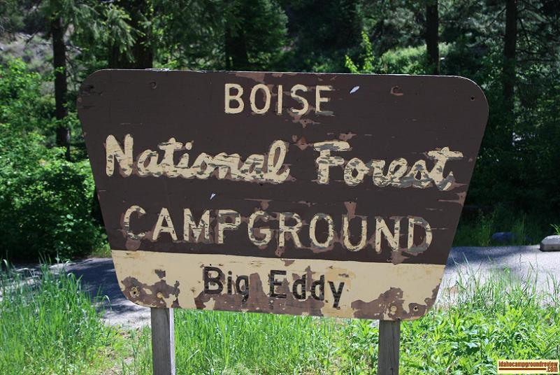 Big Eddy Campground on the payette river near great white water