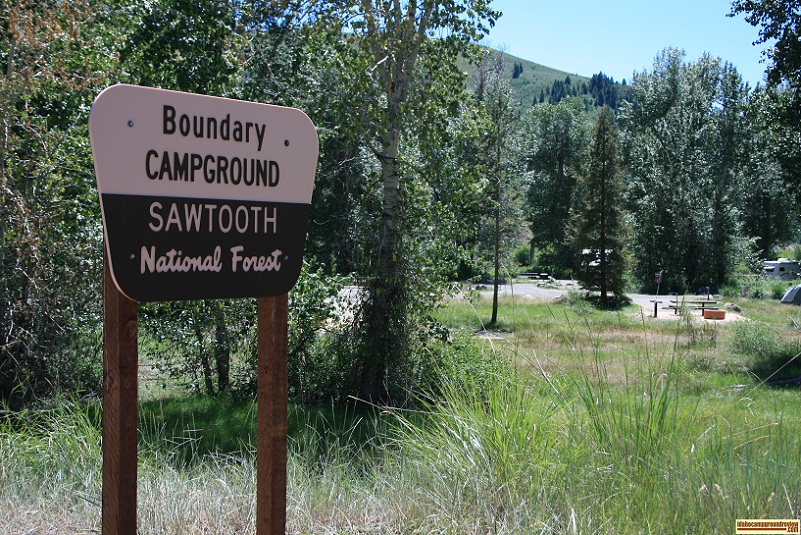 This is a veiw of the entrance to Boundary Campground just outside of Ketchum, Idaho.