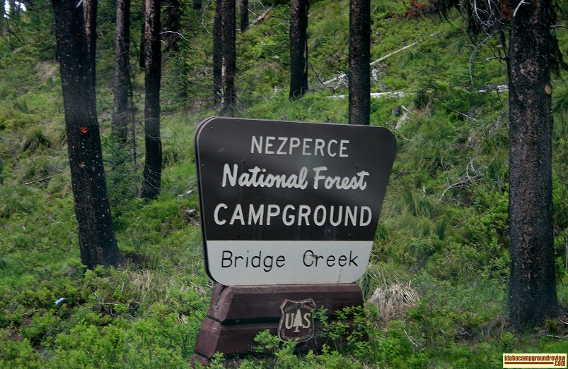 Bridge Creek Campground is only a mile from Red River Hot Springs.