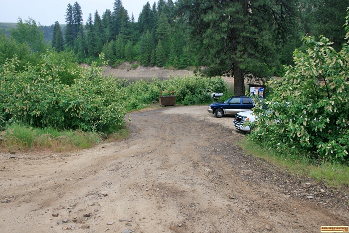 This is the entrance to Castle Creek Campground on Anderson Ranch Reservoir.