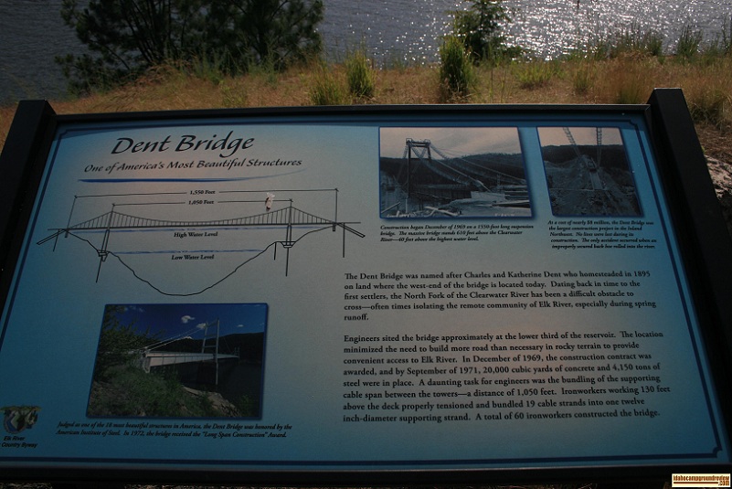 Dent bridge information sign