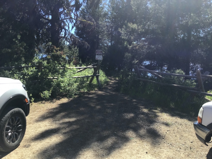 Camping in Idaho at Horsethief Reservoir Campground.