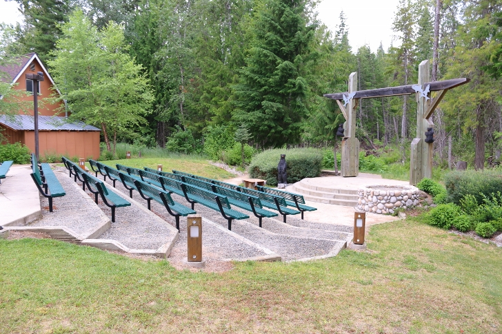 The amphitheater is also located next to the visitors center.
