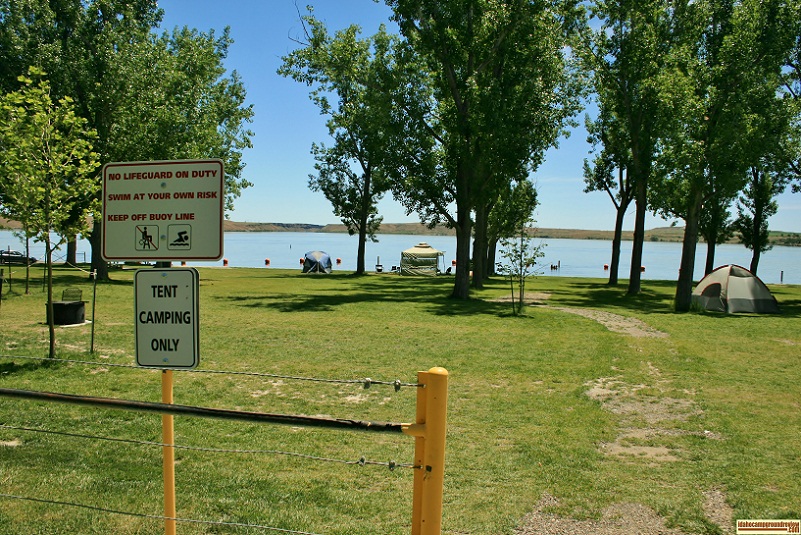 North Park also has a tent only camping area between the swimming area and the day use area.