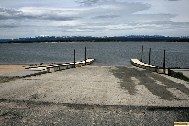 the boat ramp at Poison Creek Campground