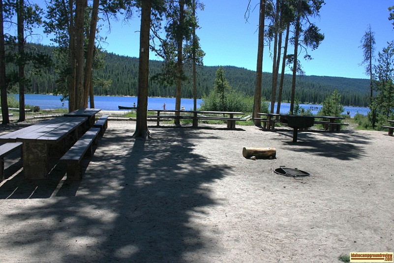 North Shore has picnic sites A, B and C and this is site A. 
It is the largest and has two more tables to the right of this picture.