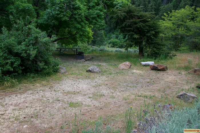 This is a view of the first of three camping sites.