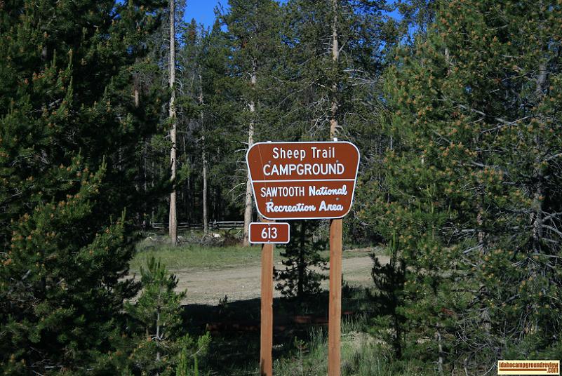 The sign at Sheep Trail Campground.