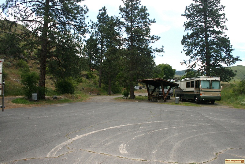 view of camp sites near the boat ramp