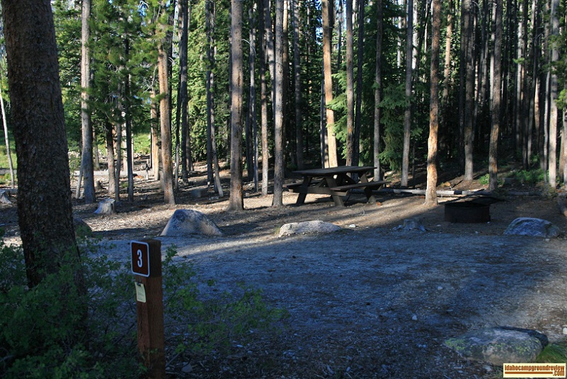 Smokey Bear Campground on Alturas Lake site 3