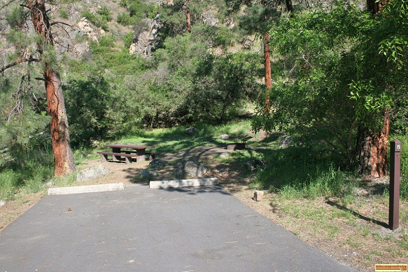 Camping site 15 in spring bar campground