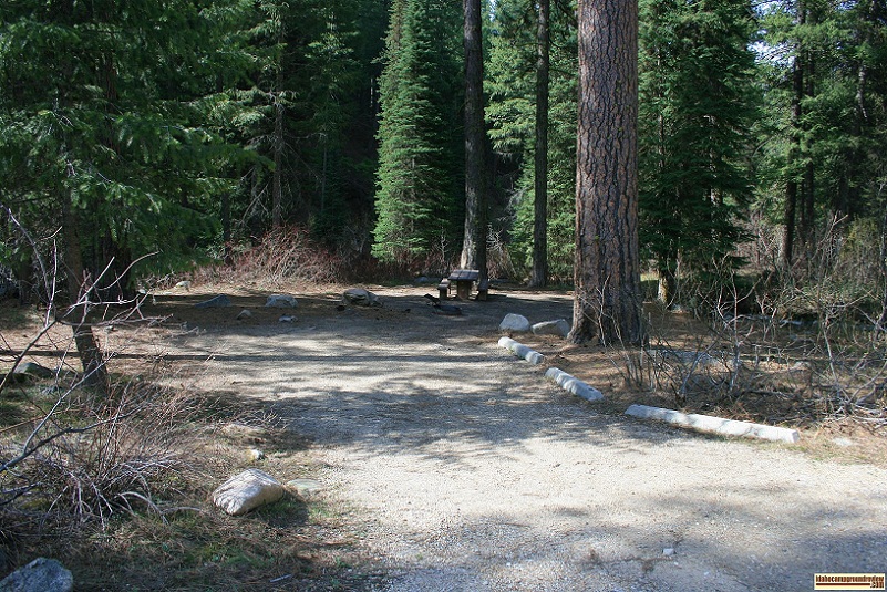 This is camping site number 5 in ten mile campground, it is a double site.