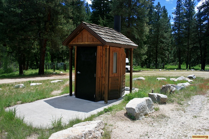 Willow Creek Transfer Camp outhouse