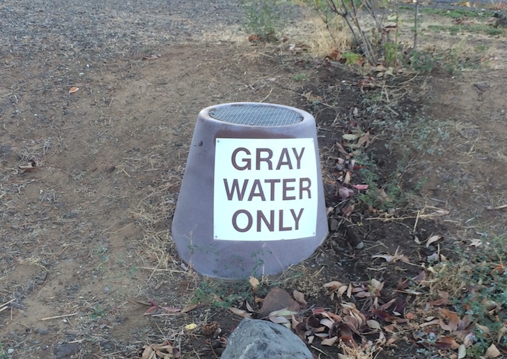 A picture showing a gray water disposal in Woodhead Park.