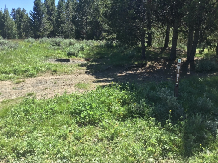 Camping in Idaho at Horsethief Reservoir Campground.
