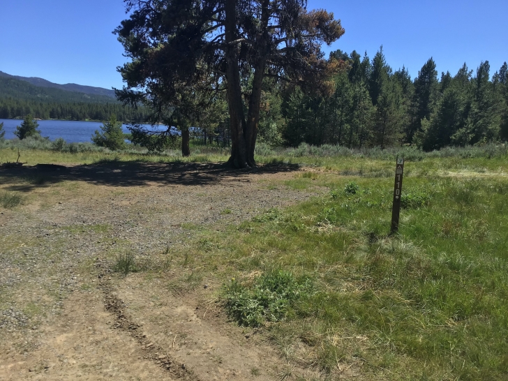 Camping in Idaho at Horsethief Reservoir Campground.