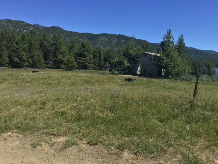 Camping in Idaho at Horsethief Reservoir Campground.