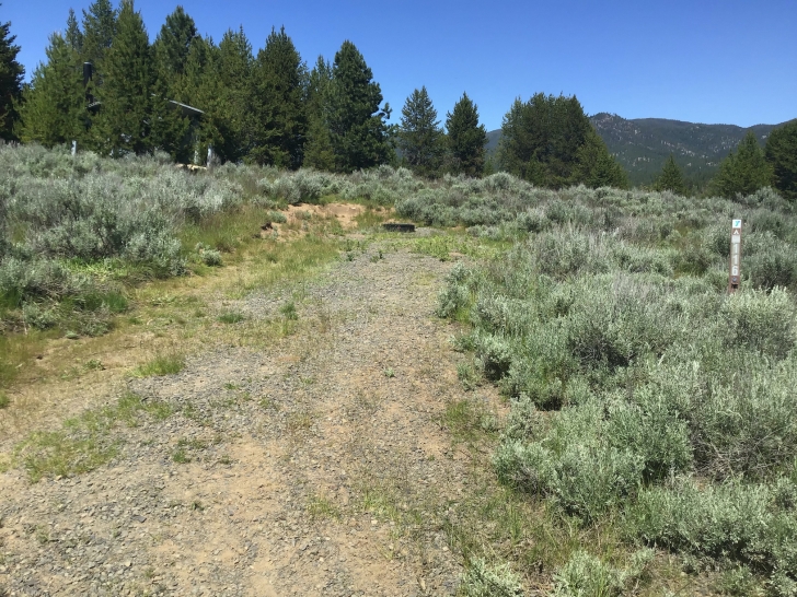 Camping in Idaho at Horsethief Reservoir Campground.