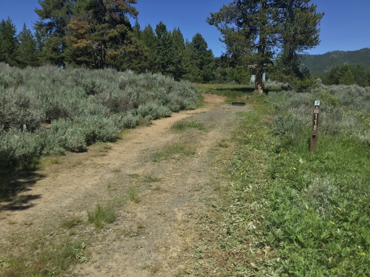 Camping in Idaho at Horsethief Reservoir Campground.