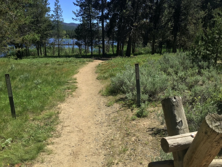 Camping in Idaho at Horsethief Reservoir Campground.