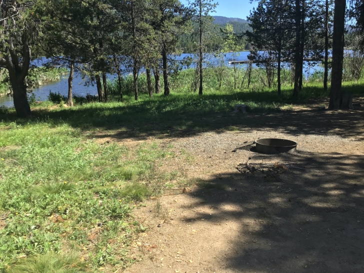 Camping in Idaho at Horsethief Reservoir Campground.