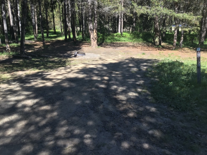 Campsite 35 in Horsethief Reservoir Campground.