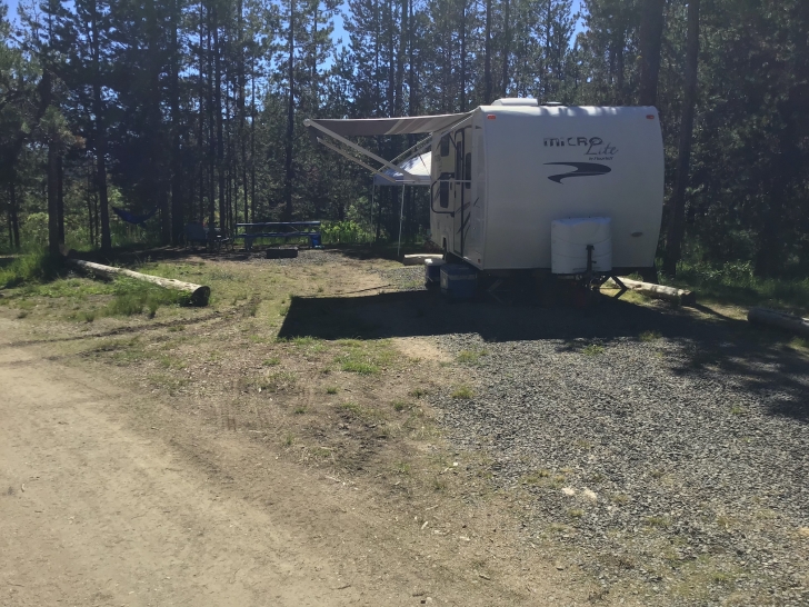 Campsite number 4 in Horsethief Reservoir Campground.