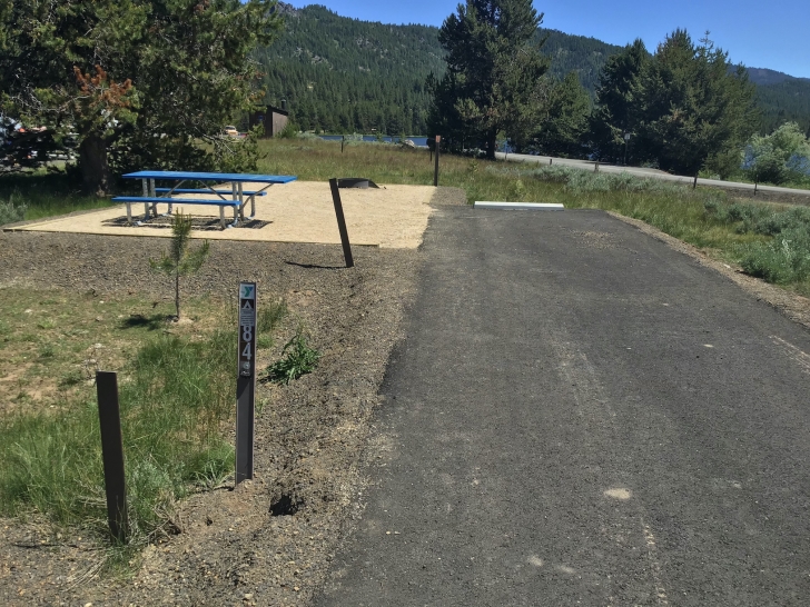 Camping in Idaho at Horsethief Reservoir Campground.