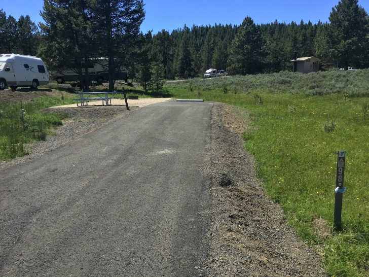 Camping in Idaho at Horsethief Reservoir Campground.