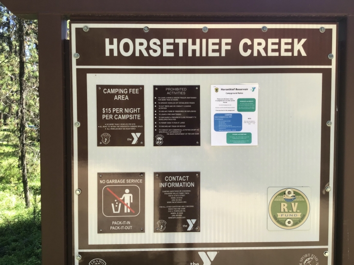 I found the most appealling campsites in Horsethief Creek loop.