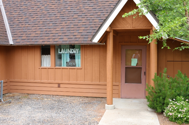 We found the laundry facility next to the store.
