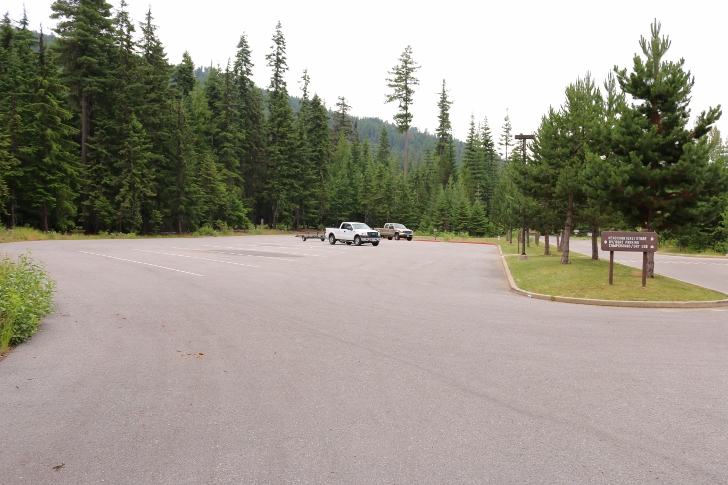 This parking area is across the road from the visitor center.