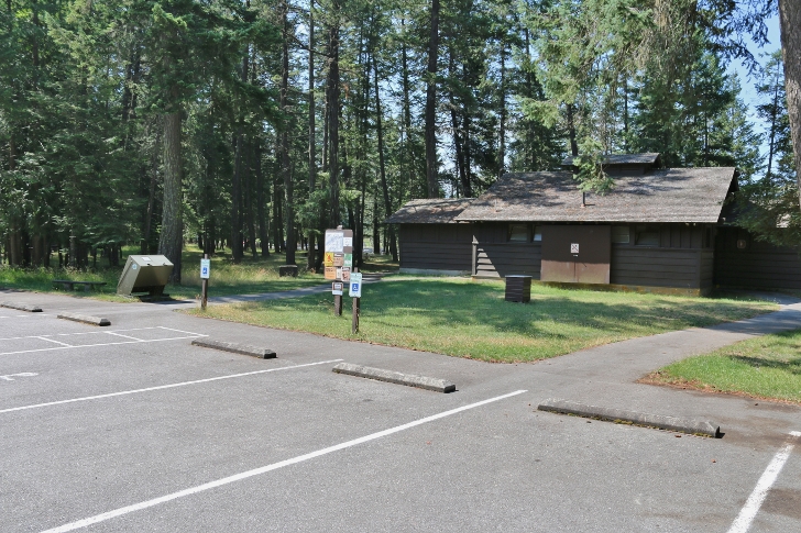 There is a very large restroom facility.