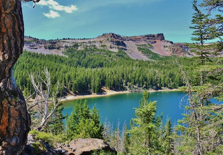 Camping in Oregons Three Creek Lake Campground.