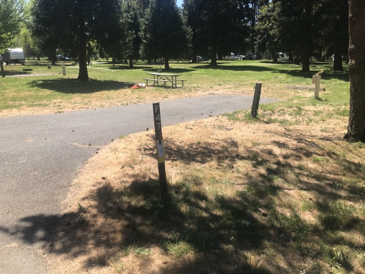 Camping at the Valley of the Rogue State park in Oregon.