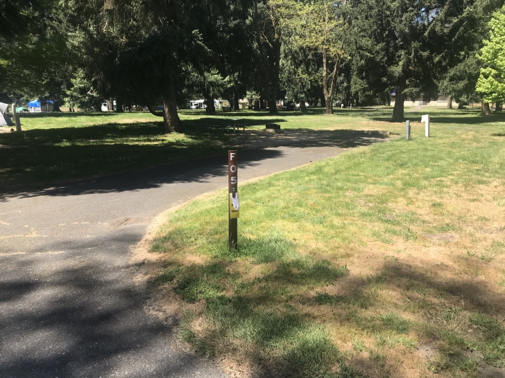 Camping at the Valley of the Rogue State park in Oregon.