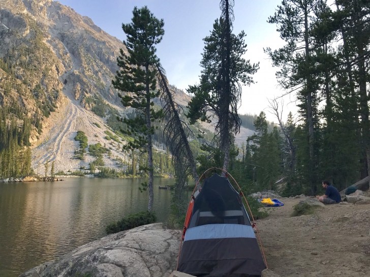 Hiking to Toxaway Lake from the Tin Cup Hikers Trailhead in the Sawtooth Mountains of Idaho.