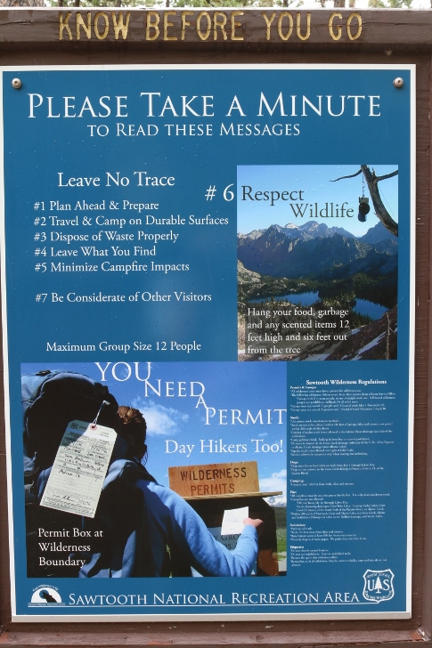 Hiking to Alice Lake in the Sawtooth Mountains of Idaho.