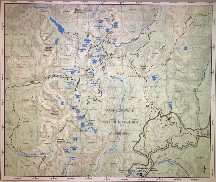Hiking the Bighorn Crags of central Idaho.