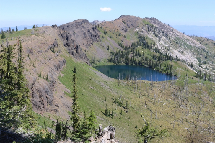 Hiking to Lava Butte Lakes north of McCall, Idaho.